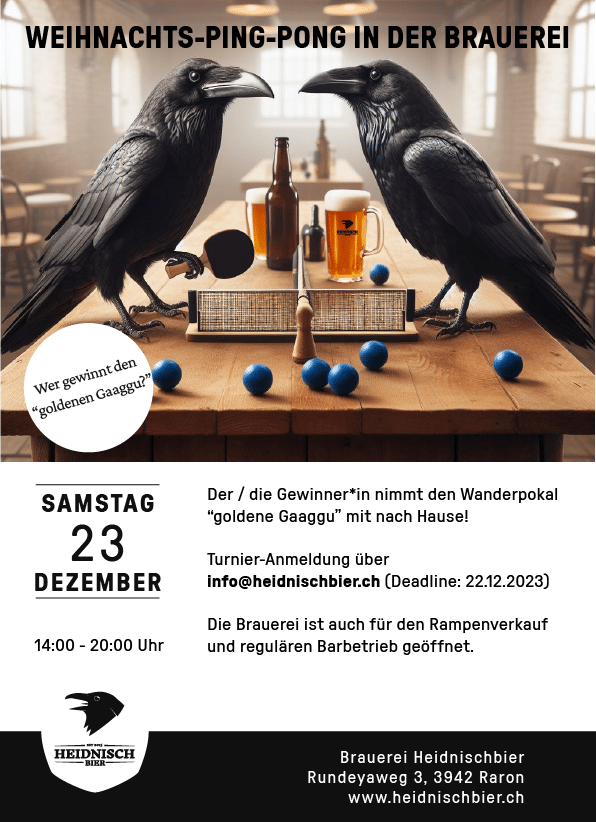 Heidnischbier Weihnachts-Ping-Pong