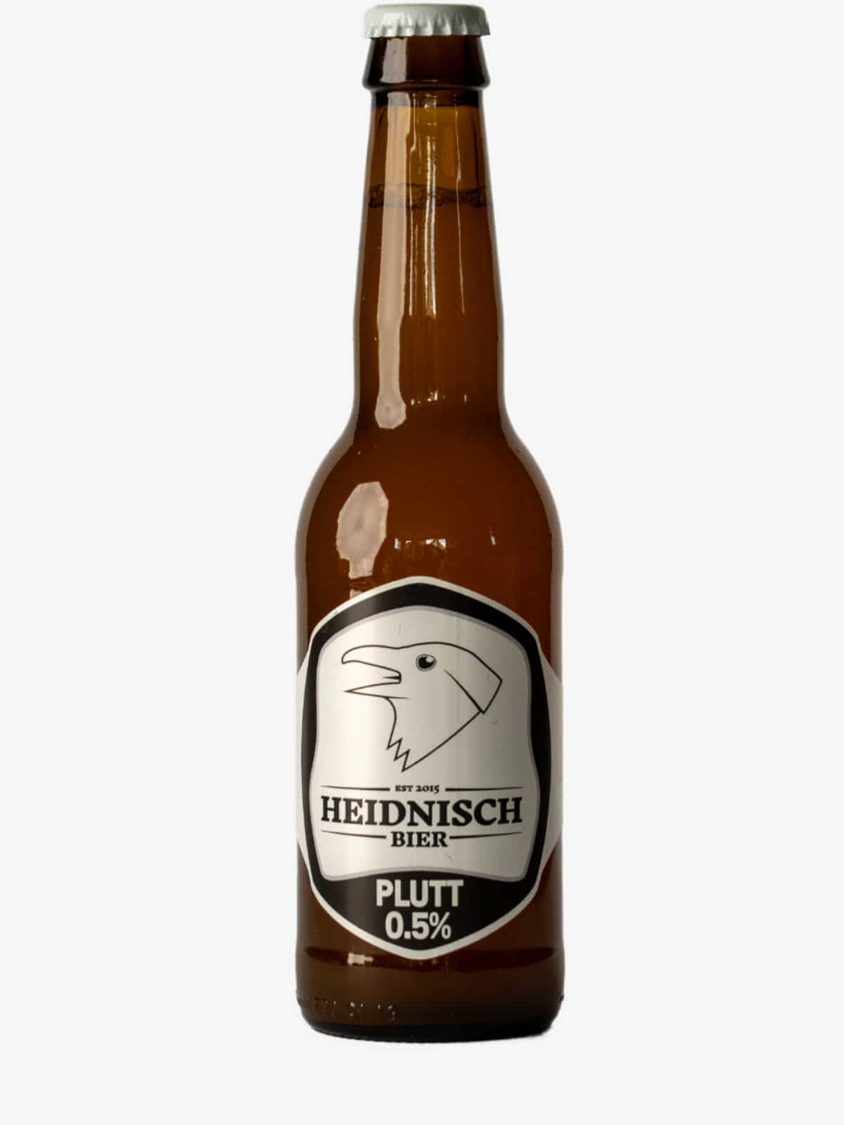 Plutt freigestellt grauer Hintergrund